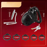 Male Chastity Lock Breathable side | 3d-chastity