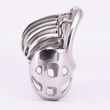Male Chastity Cage with Scrotum Testicle Pouch side | 3d-chastity