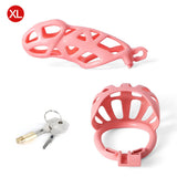 Pink Mamba Chastity Cage With Balls Cage - 3d-chastity