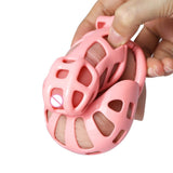 Pink Mamba Chastity Cage With Balls Cage - 3d-chastity
