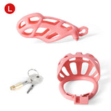 Pink Mamba Chastity Cage With Balls Cage - 3d-chastity