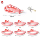 Spiked Pink Mamba Chastity Cage full kit | 3d-chastity