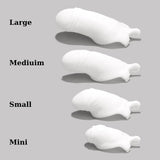 Men's Simulated Penis White Chastity Cage front | 3d-chastity