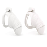 Men's Simulated Penis White Chastity Cage main product | 3d-chastity