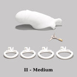 Men's Simulated Penis White Chastity Cage product photo 15 of | 3d-chastity
