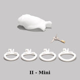 Men's Simulated Penis White Chastity Cage product photo 13 of | 3d-chastity