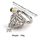 Mesh Chastity Cage lock and ring | 3d-chastity