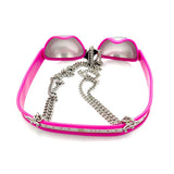 Metal Chastity Bra Cage lock and ring | 3d-chastity