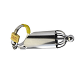 Metal Chastity Cage 4 Inch Long size and shape | 3d-chastity