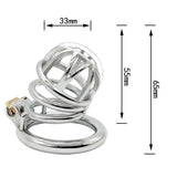 Metal Chastity Cage 2.56 Inch Long side | 3d-chastity