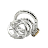 Metal Chastity Cage 2.56 Inch Long material finish close | 3d-chastity