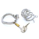 Metal Chastity Cage 2.56 Inch Long front | 3d-chastity