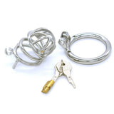 Metal Chastity Cage 2.56 Inch Long full kit | 3d-chastity