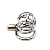 Metal Press Type Small Chastity Cage side | 3d-chastity
