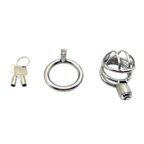 Metal Press Type Small Chastity Cage size and shape | 3d-chastity