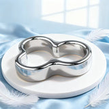 Metal Restraint Chastity Ring material finish close | 3d-chastity