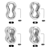 Metal Scrotal Weight-bearing Ring Chastity Cage size and shape | 3d-chastity