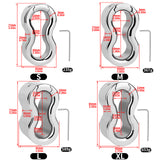 Metal Scrotal Weight-bearing Ring Chastity Cage side | 3d-chastity