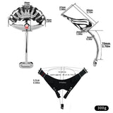 Metal Shell Shaped Chastity Belt Invisible product photo 13 of | 3d-chastity