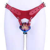 Smooth Metal Shell Shaped Chastity Belt Invisible