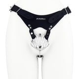 Metal Shell Shaped Chastity Belt Invisible side | 3d-chastity
