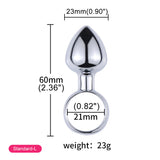 Steel Mini Butt Plug Chastity Cage product photo 11 of | 3d-chastity