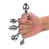Steel Mini Butt Plug Chastity Cage side | 3d-chastity