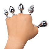 Steel Mini Butt Plug Chastity Cage lock and ring | 3d-chastity