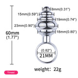Steel Mini Butt Plug Chastity Cage full kit | 3d-chastity