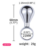 Steel Mini Butt Plug Chastity Cage front | 3d-chastity
