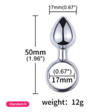 Steel Mini Butt Plug Chastity Cage rear | 3d-chastity
