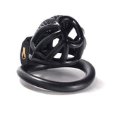 Mini Honeycomb Chastity Device with 4 Rings material finish close | 3d-chastity