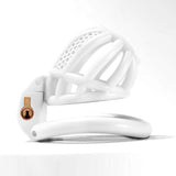 Mini Honeycomb Chastity Device with 4 Rings rear | 3d-chastity