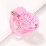 Mini Honeycomb Chastity Device with 4 Rings size and shape | 3d-chastity