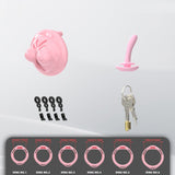 Mini Soft Silicone Chest Chastity Cage lock and ring | 3d-chastity