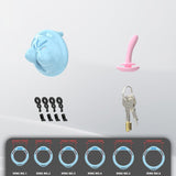 Mini Soft Silicone Chest Chastity Cage full kit | 3d-chastity