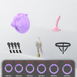 Mini Soft Silicone Chest Chastity Cage material finish close | 3d-chastity