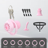 Mini Urine Nouth Flat Chastity Cage front | 3d-chastity
