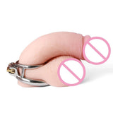 Minimalist Chastity Cage lock and ring | 3d-chastity