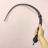 Multipurpose Black Rubber Whip Chastity Cage wearing | 3d-chastity