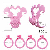 Mystic Sweetheart Chastity Belt material finish close | 3d-chastity