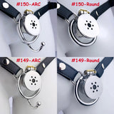 Negative Underlock Inverted Chastity Cage with Belt material finish close | 3d-chastity