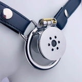 Negative Underlock Inverted Chastity Cage with Belt size and shape | 3d-chastity