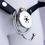 Negative Underlock Inverted Chastity Cage with Belt side | 3d-chastity