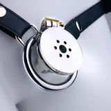 Negative Underlock Inverted Chastity Cage with Belt lock and ring | 3d-chastity