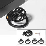 3D Printing Chastity Cage with 4 Rings lock and ring | 3d-chastity