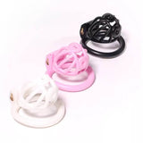 3D Printing Chastity Cage with 4 Rings front | 3d-chastity