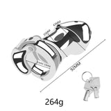 New Adjustable Metal Chastity Cage material finish close | 3d-chastity