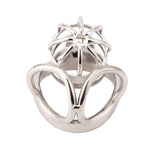 New Balls Chastity Cage with Balls Ring front | 3d-chastity