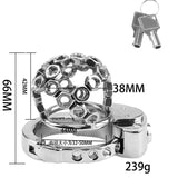 New BDSM #74 Adjustable Male Chastity Cage wearing | 3d-chastity